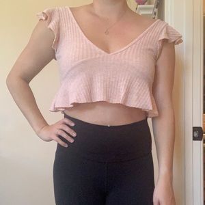 Pink crop top